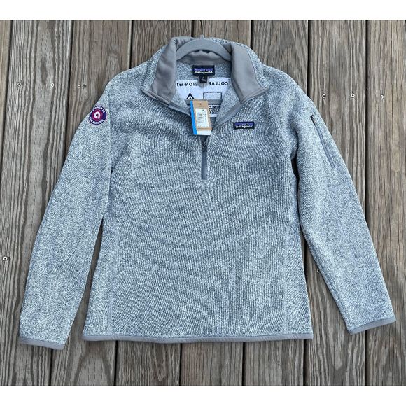Patagonia NWT Better Sweater 1/4 Zip Gray Pullover, Size Medium, MSRP $118 - Picture 1 of 11